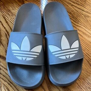 Men’s Adidas Gray Slide Sandals